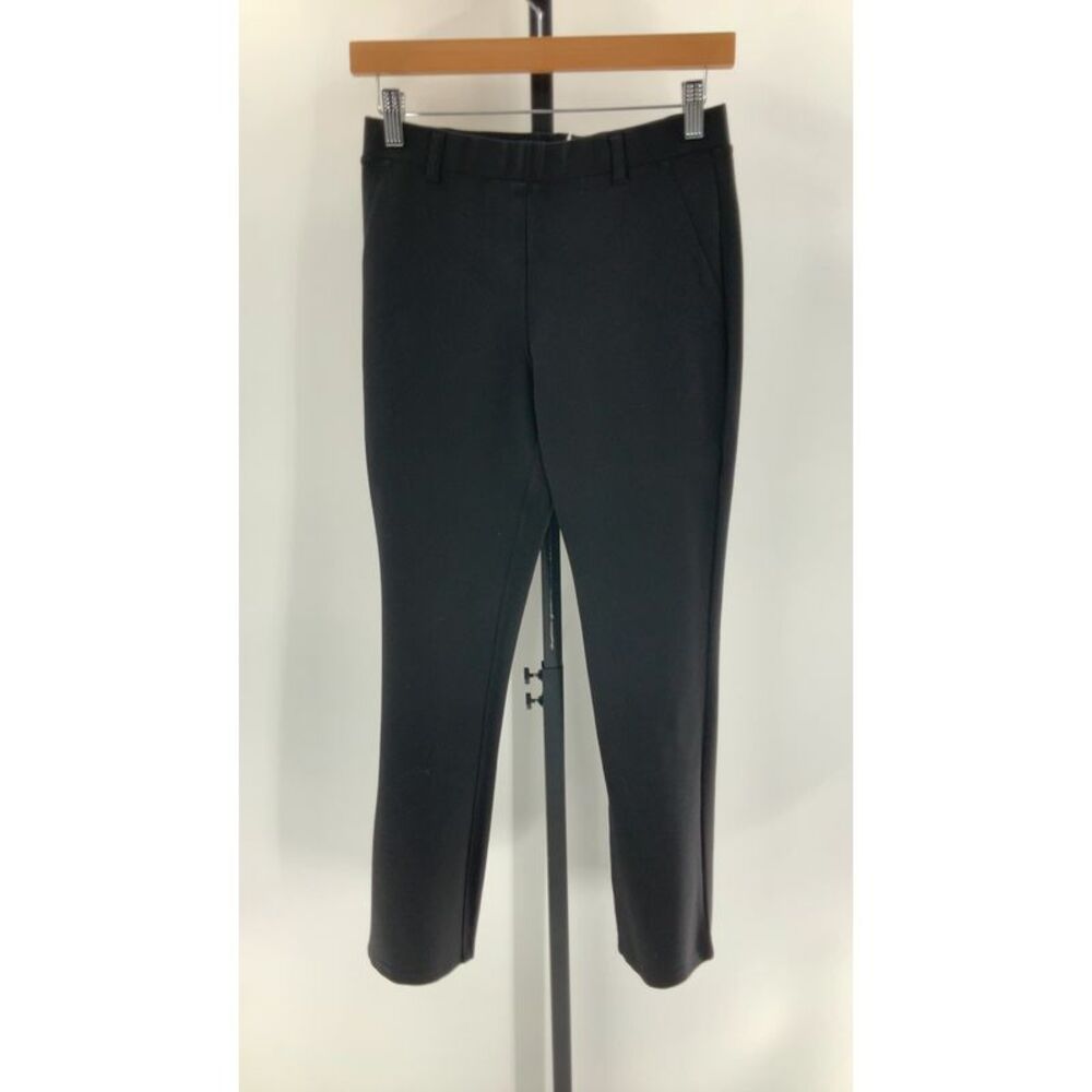 Quince Womens Ultra-Stretch Ponte Straight Leg Pants - 28" Black S